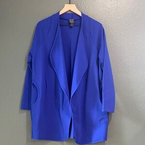 CLARA SUNWOO Women’s Medium Royal Blue Open Cardigan Jacket